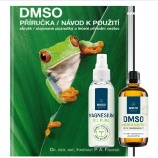 DMSO 99,9 % 100 ml + Hořčík (magnesiový olej) 100 ml + příručka